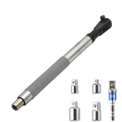 Ausla Offset -Verlängerungsschlüssel, Elektro -Ratschenkettenkettenantrieb Extender Kompatibel mit 1/2 -Zoll -Steckdosen von Ausla