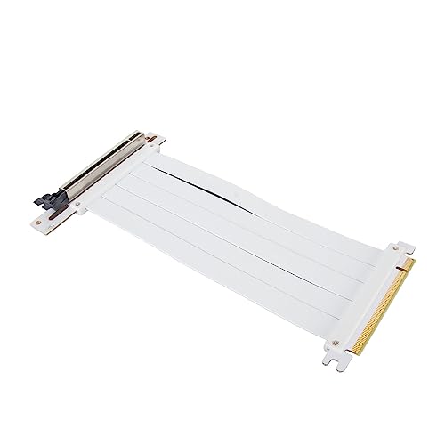 Ausla PCIE 4.0 X16 Riser-Kabel, Flexibles Rechtwinkliges High-Speed-GPU-Grafikkarten-Verlängerungskabel – 150 Mm, Entwickelt für die Serien RTX 40 und RX 7000 (40cm) von Ausla