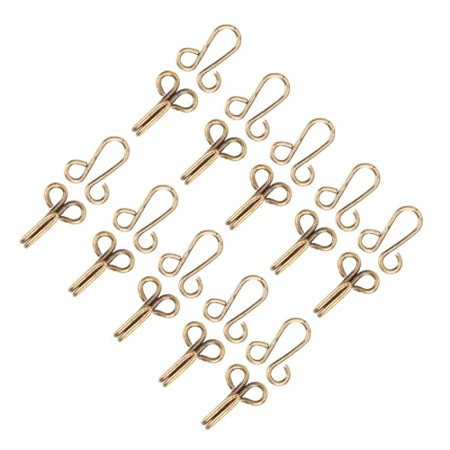 Ausla Pelz-Ka-Haken, Premium-Qualität mit Stilvollem Design, 10-PC-Haken für Kleidung, Einfach zu Bedienen, Exquisit (Schnallen Sie den Bronzkragenhaken mit einem) von Ausla