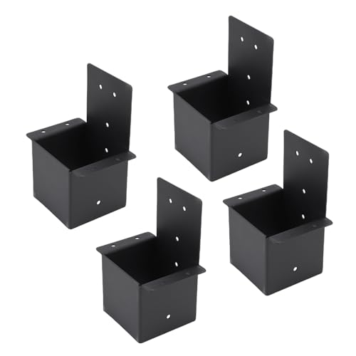 Ausla Pergola -Halterung Kit 4x4 Carbon Steel Heavy Duty Corner -Klammer mit Schwarzem Pulverbeschichtetem Finish für Pergolas Pavillons Porches Block Kabinen von Ausla