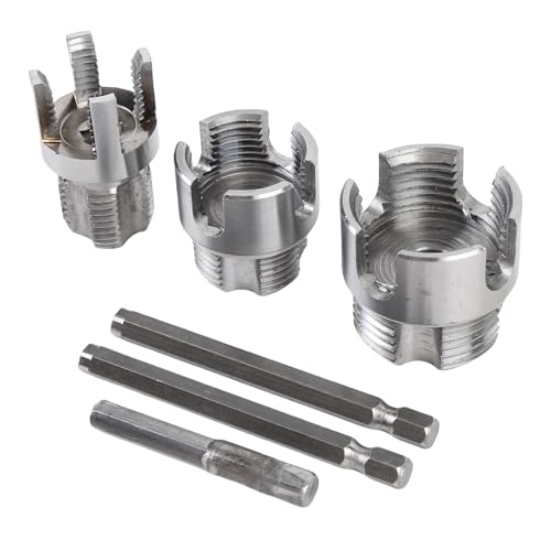 Ausla Pipe Threader Plumbing -Werkzeug, PVC Pipe Threader, 1/4in -Hex -Shank G1/2 G3/4 G1 -Fadenhersteller -Werkzeuge von Ausla