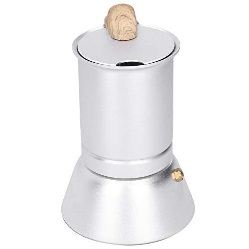 Ausla Pot Coffee Maker, Vintage Aluminiumlegierung Kaffeekanne, 3 Tasse Kaffeebrauer mit Hoher Temperaturfestigkeit Holzgriff und überlegenes Braudesign, Premium -Materialien für Verschiedene Ausla Pot Coffee Maker, Vintage Aluminiumlegierung Kaffeekanne, 3 Tasse Kaffeebrauer mit Hoher Temperaturfestigkeit Holzgriff und überlegenes Braudesign, Premium -Materialien für Verschiedene von Ausla