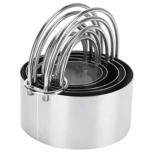 Ausla Robuster Edelstahl-Kekse Cutter Set, mit Ergonomischem Griff, Vielseitigem Werkzeug für Kekse, Brot, Pizza, Gebäck, Kleiner Größe, 1,6 Zoll 3,1 Zoll, Ergonomischem Griff, Einfach zu von Ausla