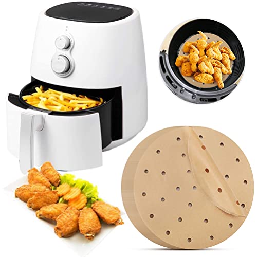Ausla Runde Piercamino Fritting Fritteusen Nicht Klebrige Für Sichere Luftbraten bei 380 ° F, um 200 Padpapier zu Backen (natürliche Farbe #11) von Ausla