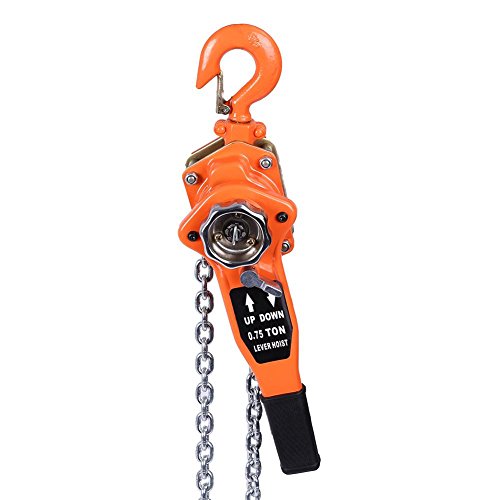 Ausla Seilzug Kettenzug, 0,75 t / 750kg Ratschenzug Flaschenzug Kettenblock, Hubhöhe… von Ausla