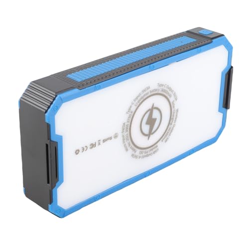 Ausla Solar Powerbank, ABS Construction, 36800mAh -Kapazität mit 36 ​​LEDs für Camping Im Freien und Notfallgebrauch von Ausla