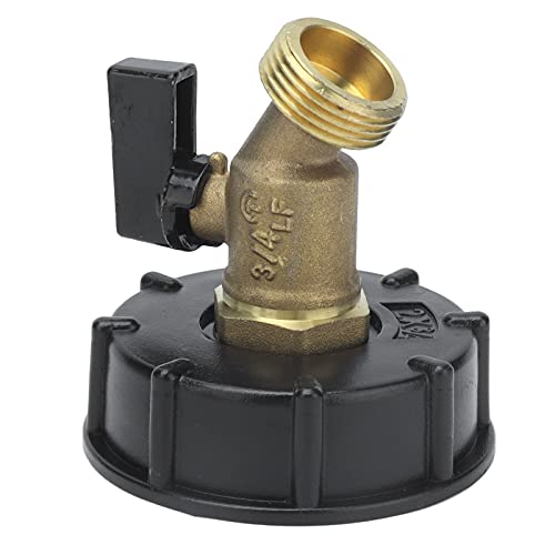 Ausla Tank-Abfluss-Adapter, Messingventilanpassung mit Griff für IBC-Tasche, Lecksicheres Design für Standard- und Europäische Behälter Ausla Tank-Abfluss-Adapter, Messingventilanpassung mit Griff für IBC-Tasche, Lecksicheres Design für Standard- und Europäische Behälter von Ausla
