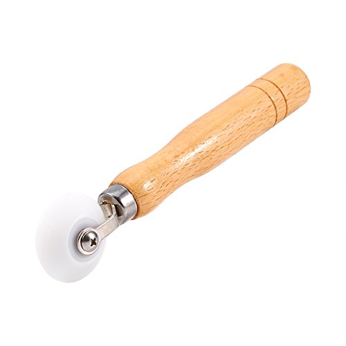 Ausla Tapeten -Nahtrolle, Hohe Härte Pom Roller mit Festem Holzgriff für Professionelle Tapeteninstallation und -Projekte von Ausla