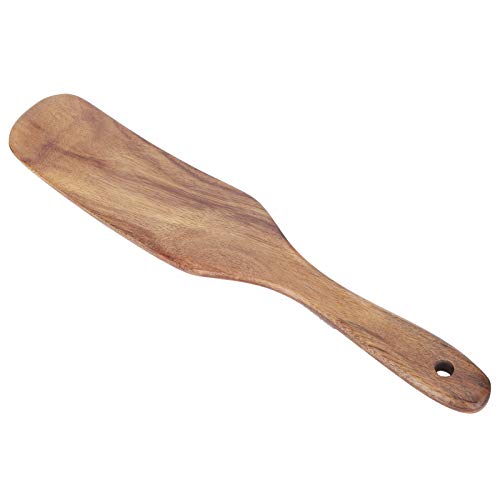 Ausla Teakspatel, Ganzes Holz für Langlebigkeit, Texturen für Einfache Wartung, Ergonomisches Design für Komfort, Holzbratenschaufel Geeignet für die Küchenkochumgebung für Heimküche mit (27,5 * 5.5 von Ausla