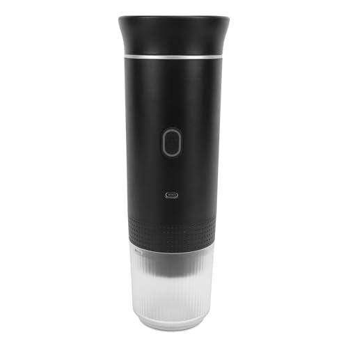 Ausla Tragbare Elektrische Kaffeemaschine, Automatisches Brauen mit Einer Knopfkapsel - -Maschine mit 2500 mAh Batterie, ABS Material für Camping RV Wanderbüro, Genießen Sie das Kaffeeerlebnis (BLACK) Ausla Tragbare Elektrische Kaffeemaschine, Automatisches Brauen mit Einer Knopfkapsel - -Maschine mit 2500 mAh Batterie, ABS Material für Camping RV Wanderbüro, Genießen Sie das Kaffeeerlebnis (BLACK) von Ausla