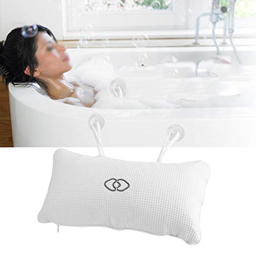 Badewannenkissen, Rutschfestes Bade-Kissen Wannenkissen, Spa-Kissen mit Saugnäpfen, für Badewannen, Home Spa, 350 x 200 mm von Ausla