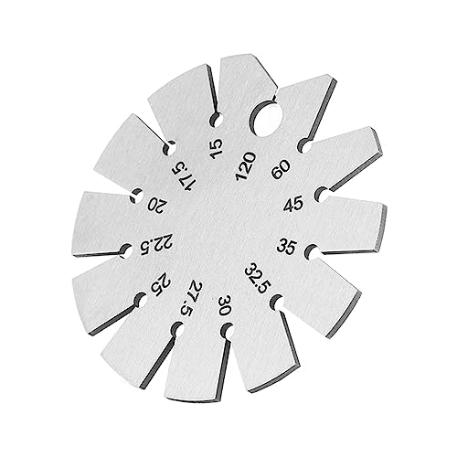 Bevel Winkelmesser aus Edelstahl für das Messen von Messerklingenwinkeln 15‑120 Grad, kann 12 gängige Winkel messen,Schleif- und Abziehprüfung von Ausla