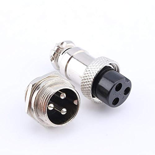 Gx16-3 Pin Luftfahrt Kabelverbinder, 3-Poliger Luftstecker Männlich Weiblich Plug Metall Stecker Panel Steckdose Stecker von Ausla