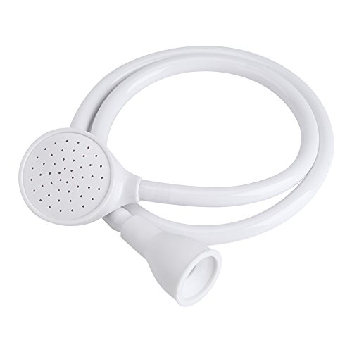 Haustier Dusch Wasserhahn Sprühschlauch, Gummi Mobile Handbrause Anschluss Geeignet für Wasserhähne mit einem Durchmesser von 1,5-2,0 cm, Weiß(Einzelkopf) von Ausla