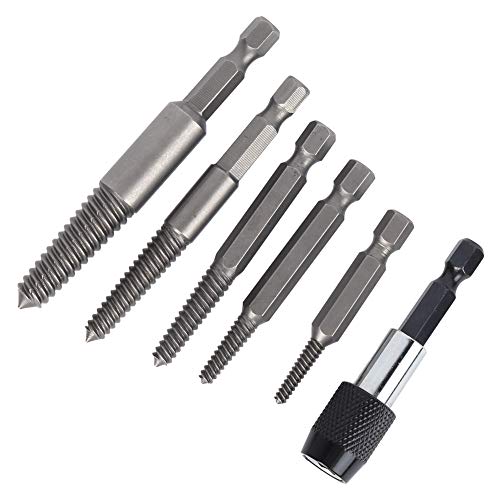 Set mit 6 Gebrochenen Schraubenzieher-Bits von 3 Bis 10 Mm, Beschädigte Schraubenzieher, Beschädigter Abisolierter Schraubenziehersatz, Gebrochene Muttern Schrauben oder Bolzen Entfernen von Ausla