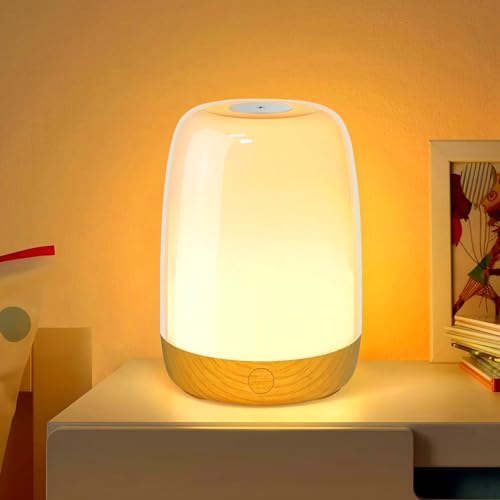 Ausolee LED Nachttischlampe Touch Dimmbar USB Aufladbar,7 Farben 3 Helligkeiten 3 Modi, Holzmaserung Kinder Nachtlicht, Tischlampe für Schlafzimmer Wohnzimmer und Kinderzimmer Ausolee LED Nachttischlampe Touch Dimmbar USB Aufladbar,7 Farben 3 Helligkeiten 3 Modi, Holzmaserung Kinder Nachtlicht, Tischlampe für Schlafzimmer Wohnzimmer und Kinderzimmer von Ausolee