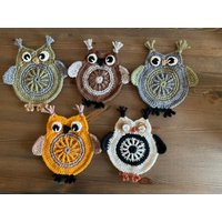 Gehäkelter Eule Untersetzer | 2Er Set von Ausrastore