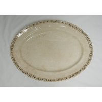 Große 1800 Abendessen Platte; Mercer China Mit Goldrand Und Winzigen Blumen Große 1800 Abendessen Platte; Mercer China Mit Goldrand Und Winzigen Blumen von AussieMagic