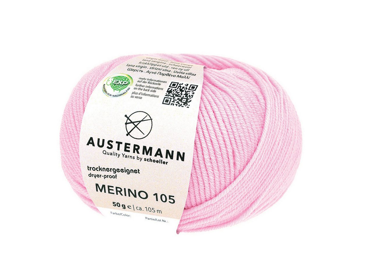 Austermann Garn Merino 105 Häkelwolle, 105,00 m, hervorragende Trageeigenschaften durch kaschmirartiger Griff von Austermann