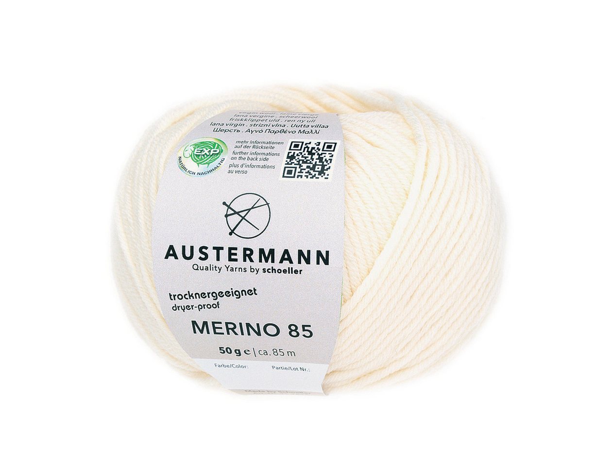 Austermann Garn Merino 85 Häkelwolle, 85,00 m, angenehmer, kaschmirartiger Griff von Austermann