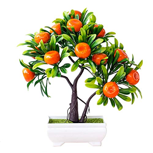 Austinstore 1 Stück künstliche Obst Orangenbaum Bonsai Garden Desktop | DIY Hauptbalkon-Hochzeits-Café-Party-Dekoration Orange von Austinstore