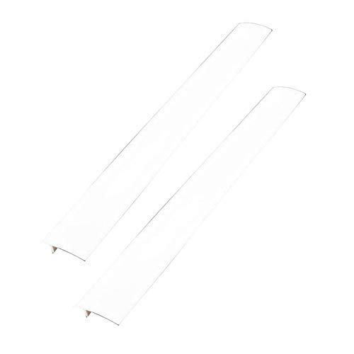 Austinstore silicone cover for kitchen stove, gap cover, long wide gap filler, seals spilling between counters, hot plates, washing machines, oven cleaners, dryers, 2 pieces transparent von Austinstore