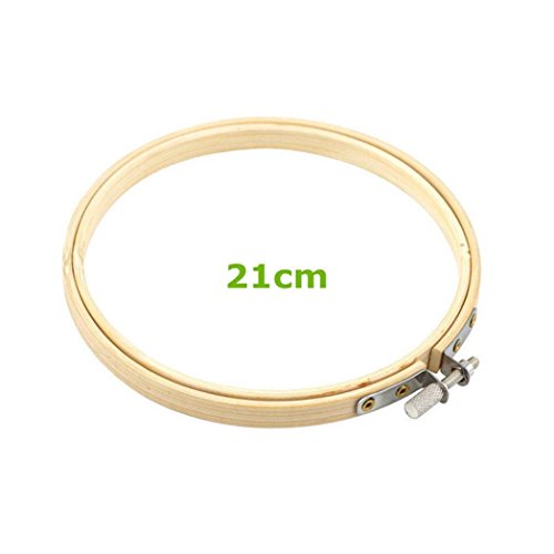 austinstore 13–27 cm Bambus Kreuzstich Naht Stickerei Nähen Werkzeug Kreis Ring Rahmen 21cm(8.2inch) einfarbig von Austinstore