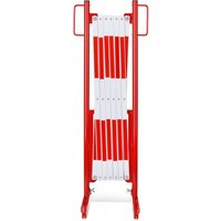 dancop Scherengitter, Standfuß beidseitig, Breite 3.600 mm, rot/weiß von dancop