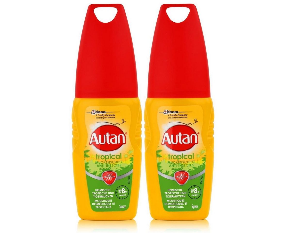 Autan Insektenspray Autan Mückenschutz Tropical Pumpspray 100ml - Bis zu 8h Schutz (2er Pa Autan Insektenspray Autan Mückenschutz Tropical Pumpspray 100ml - Bis zu 8h Schutz (2er Pa von Autan