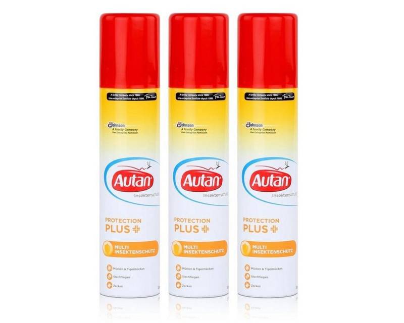 Autan Insektenspray Autan Protection Plus Multi Insektenschutz Spray 100ml (3er Pack) von Autan