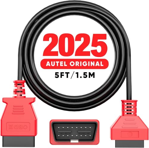Autel OBD2 Verlängerungskabel, 16 Poliges OBDII Diagnose Verlängerungskabel, Stecker auf Buchse, OBD2 Kabeladapter für OBD2 Diagnosetool, Kompatibel mit Allen OBD2 Fahrzeugen (4.9 Fuß/ 1.5M) von Autel