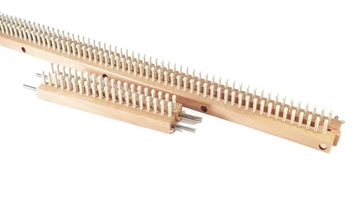Authentic Knitting Board Knitting Loom Adjustable, Adjusts to 7 configurations, 28" Long von Authentic Knitting Board