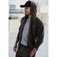 le jogger Kapuzensweatjacke, mit seitlichen Reißverschlusstaschen von Le Jogger