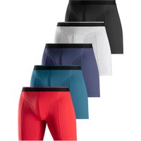 AUTHENTIC LE JOGGER Langer Boxer, (Packung, 5 St.), mit zweifarbigem Webbund und längerem Bein von Authentic Le Jogger