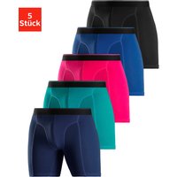 AUTHENTIC LE JOGGER Langer Boxer, (Packung, 5 St.), mit zweifarbigem Webbund und längerem Bein von Authentic Le Jogger