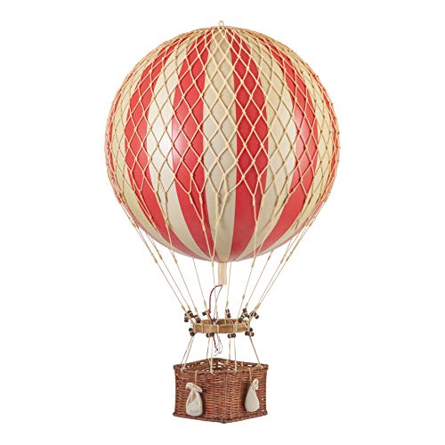 Authentic Models AP168R - Heißluftballon-Modell -JULES VERNE BALLON - rot 70 x 42 cm von Authentic Models