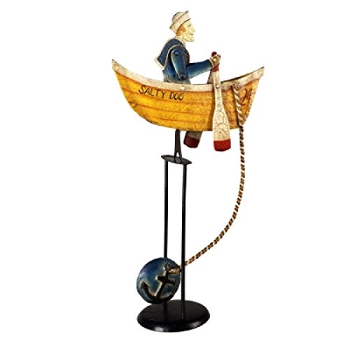 Authentic Models - Balance-Figur, Pendelfigur - Motiv: Salty Dog, Matrose im Boot - Höhe: 54 cm von Authentic Models