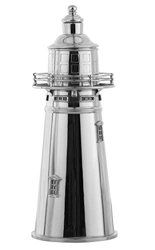 Authentic Models - Cocktailshaker, Shaker - Lighthouse C. Shaker - Messing versilbert - Leuchtturm von Authentic Models