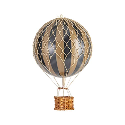 Authentic Models - Heißluftballon, Ballon - Travel Light - Gold Black/Gold schwarz - D 30 cm - Höhe 18 cm von Authentic Models