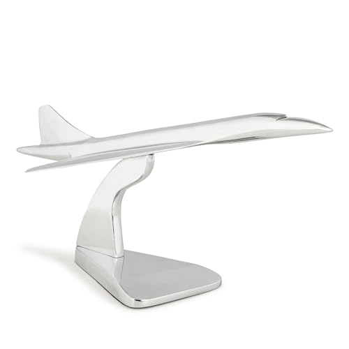 Authentic Models | Modellflugzeug Concorde AP112 | Silber | Schönes Dekoration Flugzeugmodell | 17,5 x 46 x 21 cm von Authentic Models