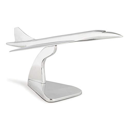Authentic Models | Modellflugzeug Concorde AP112 | Silber | Schönes Dekoration Flugzeugmodell | 17,5 x 46 x 21 cm von Authentic Models