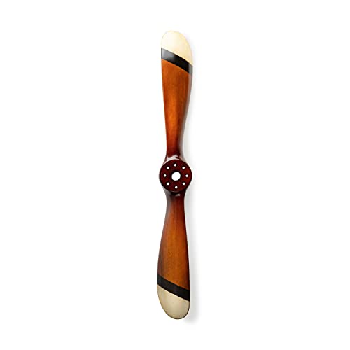 Authentic Models - Propeller, Dekoobjekt - (LxTxB): 70 x 4,5 x 8 cm - Schwarz, Elfenbein - Originalgetreues Replikat von Authentic Models