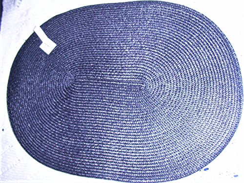 Dot Tischset Oval Blau Mat: Pp L45 X B33Cm von Authentics