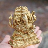 Vintage Messing Lord Ganesha, Hindu/Hinduismus Symbol, Reise Altar Gottheit Statue Oder Meditation Tisch Dekor Vintage Messing Lord Ganesha, Hindu/Hinduismus Symbol, Reise Altar Gottheit Statue Oder Meditation Tisch Dekor von AuthenticsBySilu