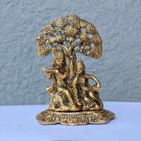Vintage Radha Krishna, Hinduismus/Hinduismus Symbol, Reisealtar-Gottheitbild Oder Meditation Tischdekoration von AuthenticsBySilu