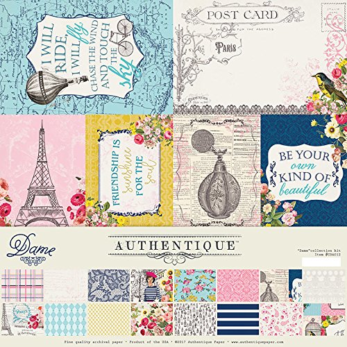 Authentique Collection Kit 12"X12"-Dame von Authentique Paper