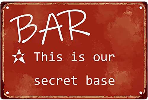 Bar-Blechschilder, lustiges Metall-Blechschild, Retro-Poster, lustiges WC, Retro-Metallschilder für Wohnzimmer, Badezimmer, Garten, Männerhöhle, Büro, Bar, Café, Geschenke für Frauen und Männer, 30,5 von Authere