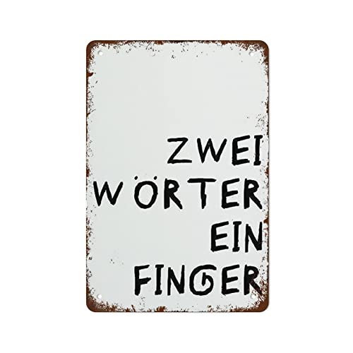 EIN Finger Lustiges Poster, minimalistisches Design, lustiges Vintage-Blechschild für Schlafzimmer, Wohnzimmer, Küche, Hof, Garten, Wanddekoration, Geschenk, Außen- und Innenbereich, Geschenk für EIN Finger Lustiges Poster, minimalistisches Design, lustiges Vintage-Blechschild für Schlafzimmer, Wohnzimmer, Küche, Hof, Garten, Wanddekoration, Geschenk, Außen- und Innenbereich, Geschenk für von Authere