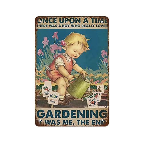 Garten-Poster "Once Upon A Time There was A Boy Loved Gardening Gardening Garden Vintage Poster Love Gardening Plant Lovers Gardener Gift Tin Sign Vintage Wall Decor for Cafe Bar Home Gift For Men Garten-Poster "Once Upon A Time There was A Boy Loved Gardening Gardening Garden Vintage Poster Love Gardening Plant Lovers Gardener Gift Tin Sign Vintage Wall Decor for Cafe Bar Home Gift For Men von Authere