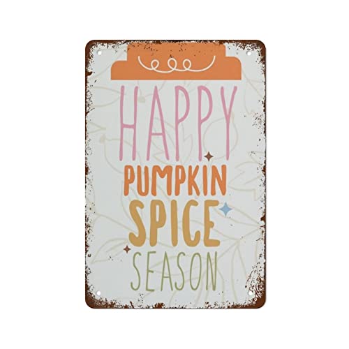 Happy Pumpkin Retro-Poster "Happy Holidays", Blechschild, Vintage-Wanddekoration, Retro-Kunst-Blechschild, Wanddekoration für Zuhause, Bar, Pub, Café, Bauernhof, Zimmer, Metall, Retro-Poster, Geschenk Happy Pumpkin Retro-Poster "Happy Holidays", Blechschild, Vintage-Wanddekoration, Retro-Kunst-Blechschild, Wanddekoration für Zuhause, Bar, Pub, Café, Bauernhof, Zimmer, Metall, Retro-Poster, Geschenk von Authere